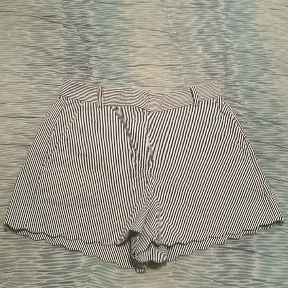 J Crew Blue & White Seersucker Women’s Shorts